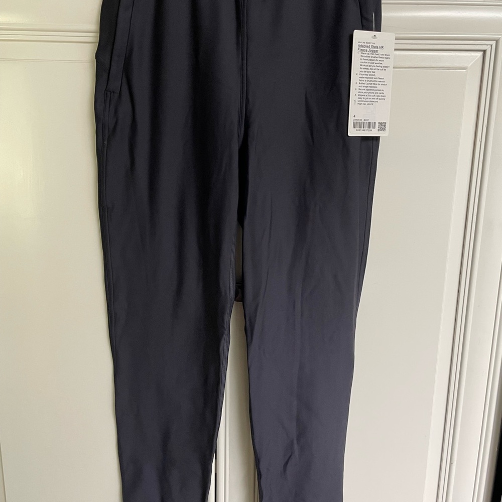 Lululemon Adapted State HR Fleece Jogger BKNT size 4